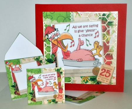 8x8 the christmas turkey mini kit by Kristina Norbat