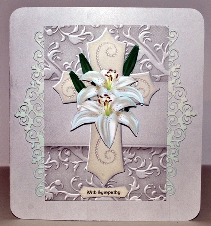 Sympathy Cross Lilies   by Kristina Norbat