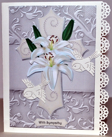 Bumperkit Sympathy Cross Cards by Kristina Norbat