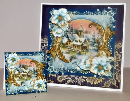 Softly Falling Snow Christmas Mini Kit by Kristina Norbat