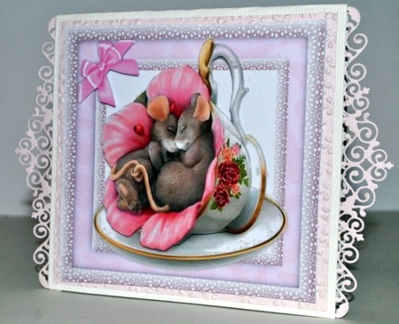 Gorgeous Snuggle Mice in a Cup by Kristina Norbat