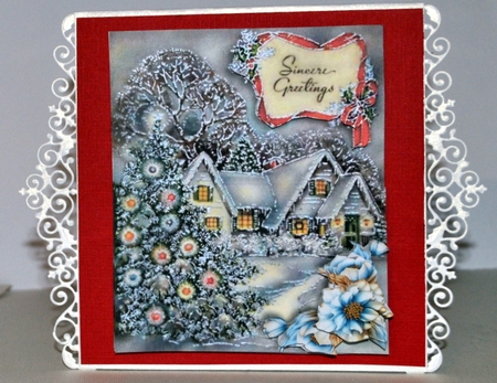 Layered Christmas - Cabin by Kristina Norbat