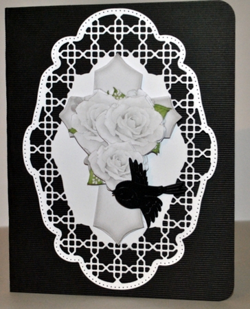 Sympathy Cross  Roses & Sentiments by Kristina Norbat