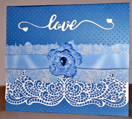 Satin Lace and Flower Border by Kristina Norbat