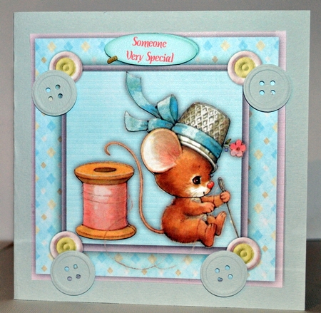 Gorgeous Mouse in Thimble Hat by Kristina Norbat