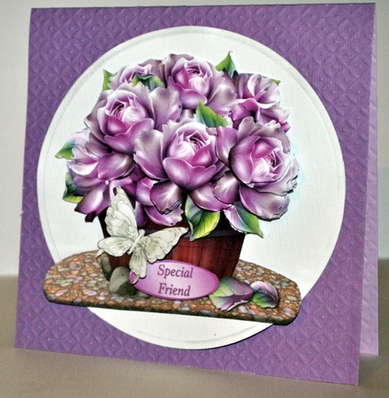 Rose Posy - Flower Barrel Card Mini Kit by Kristina Norbat