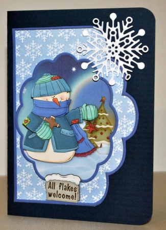 Snowflake Snowman by Kristina Norbat