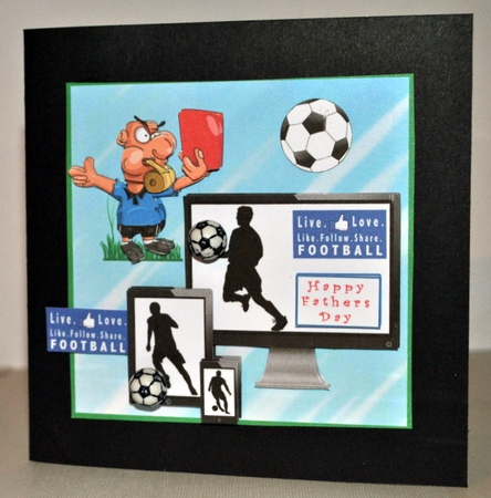 Live Love Football - Decoupage by Kristina Norbat