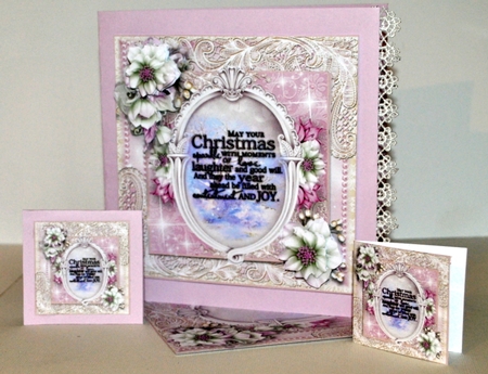 Christmas Sparkle Words Card Kit by Kristina Norbat
