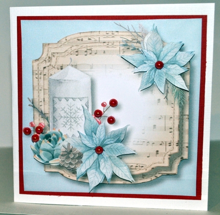 Sheet Music Watercolour Christmas - Candle by Kristina Norbat