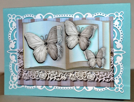 Butterflies Book Ice Blue by Kristina Norbat