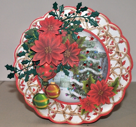 Tree in the Snow - Medallion Card Mini Kit by Kristina Norbat