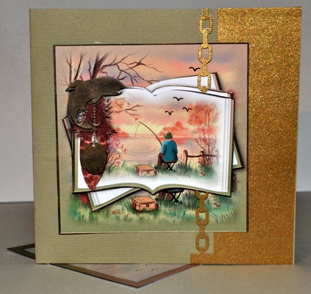 Gone Fishing Open Book by Kristina Norbat