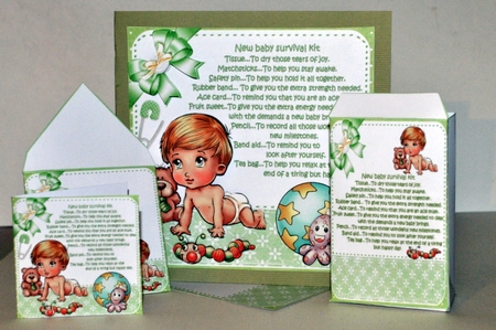 8x8 new baby survival kit mini kit by Kristina Norbat