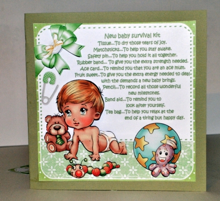 8x8 new baby survival kit mini kit by Kristina Norbat