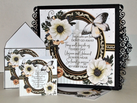8x8 Sympathy verse with flowers mini kit by Kristina Norbat