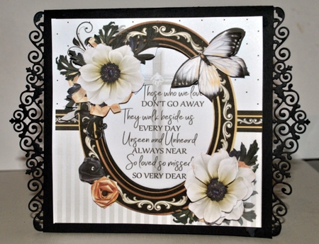 8x8 Sympathy verse with flowers mini kit by Kristina Norbat