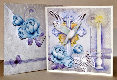 Special Thoughts 6x6 Layered Card Front, Insert & Envelope. by Kristina Norbat