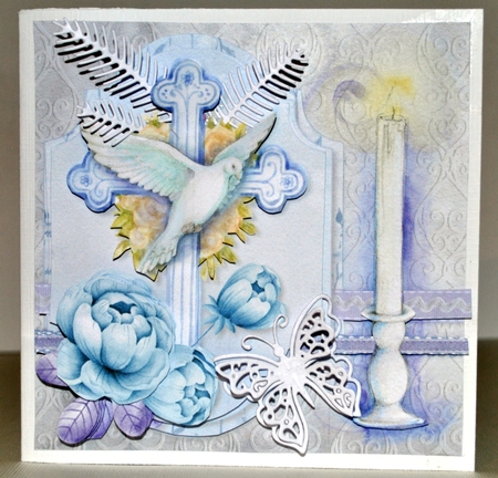 Special Thoughts 6x6 Layered Card Front, Insert & Envelope. by Kristina Norbat