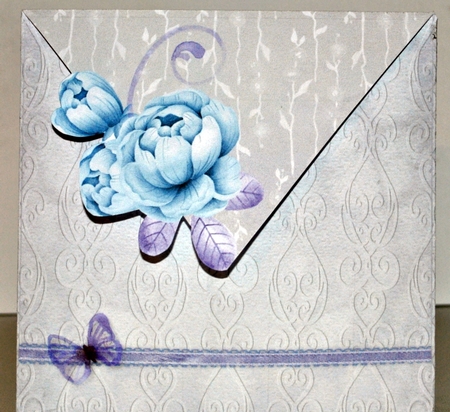 Special Thoughts 6x6 Layered Card Front, Insert & Envelope. by Kristina Norbat
