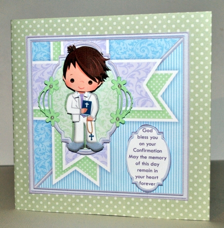 FIRST HOLY COMMUNION 7.5 Decoupage & Inserts Bumper Kit by Kristina Norbat