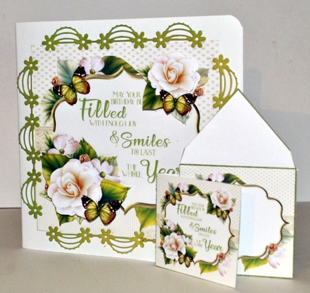 8x8 birthday verse with flowers mini kit by Kristina Norbat