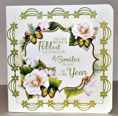 8x8 birthday verse with flowers mini kit by Kristina Norbat