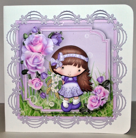 Flowers for You Decoupage Card Mini Kit by Kristina Norbat