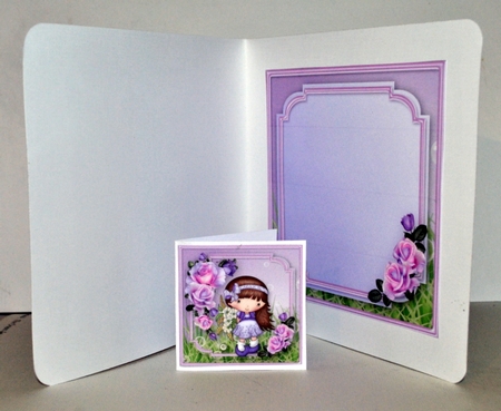 Flowers for You Decoupage Card Mini Kit by Kristina Norbat
