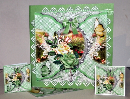 Mint Rose and Lace A Field View  by Kristina Norbat