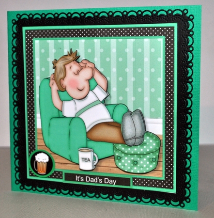 Relaxing Dave Green Mini Kit With Ages 30, 40, 50 Male Birthday/Fathers Day by Kristina Norbat
