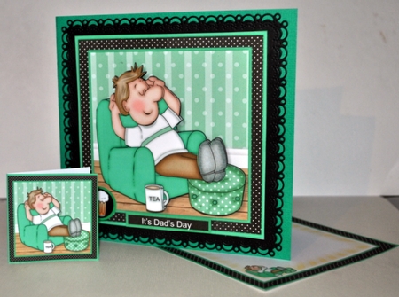 Relaxing Dave Green Mini Kit With Ages 30, 40, 50 Male Birthday/Fathers Day by Kristina Norbat