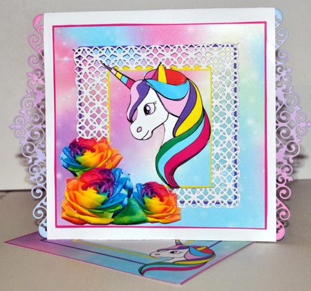 Unicorn Roses - Decoupage by Kristina Norbat