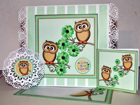 A Little Bird Told Me Green Mini Kit  by Kristina Norbat