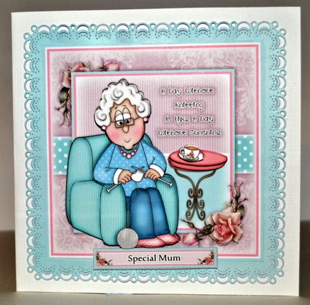 Knitting Molly Mini Kit by Kristina Norbat