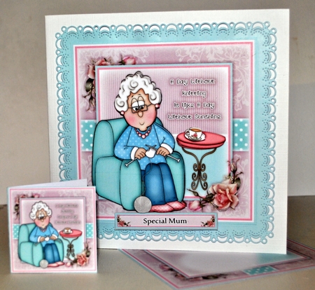 Knitting Molly Mini Kit by Kristina Norbat