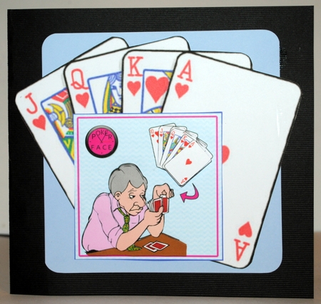 Poker Face - Decoupage by Kristina Norbat