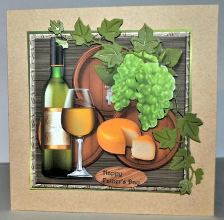 Male card Wine & Cheese by Kristina Norbat