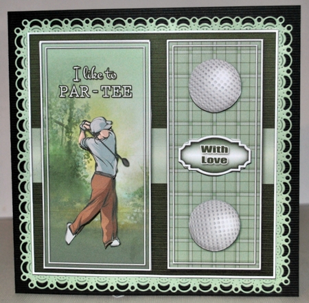 I Like To Par-Tee male Golf Mini 8x8 Kit by Kristina Norbat