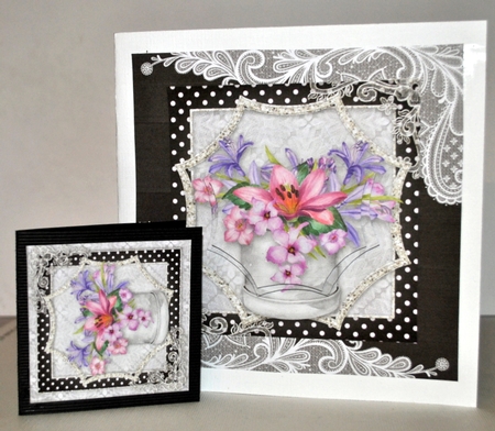 Happy Birthday Polka dot flowers by Kristina Norbat