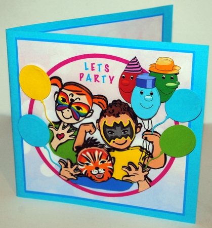 Face Painting Birthday - Decoupage by Kristina Norbat