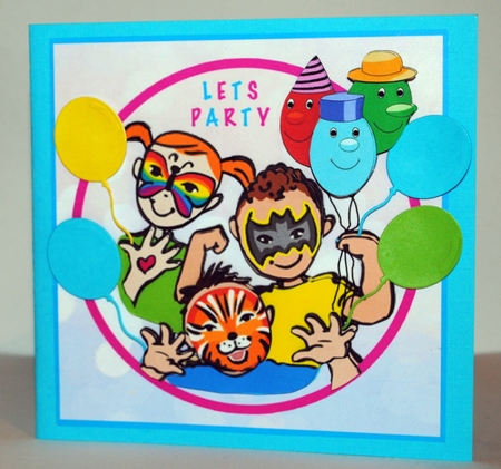 Face Painting Birthday - Decoupage by Kristina Norbat
