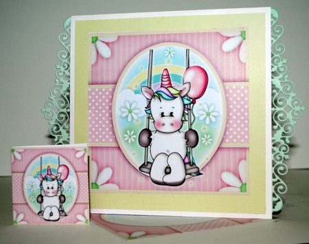 Swinging Unicorn Mini Kit With ages 1 to 7 yrs by Kristina Norbat