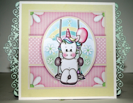 Swinging Unicorn Mini Kit With ages 1 to 7 yrs by Kristina Norbat