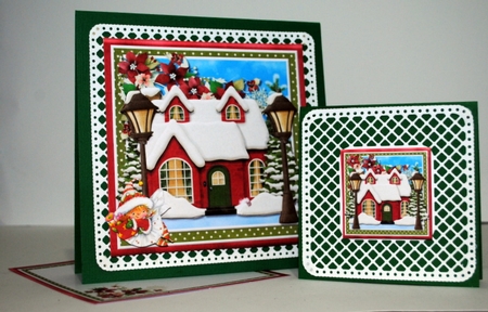 Christmas Cottage Mini Kit by Kristina Norbat