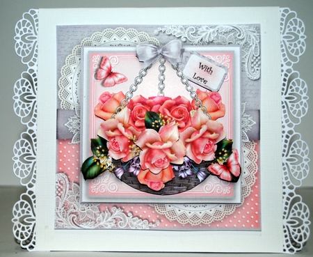 Rose Hanging Basket by Kristina Norbat