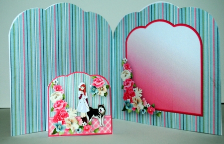 Walking the Dog - Scallop Top Card Mini Kit by Kristina Norbat