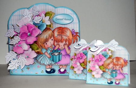 Best Friends - Scallop Top Card Mini Kit by Kristina Norbat