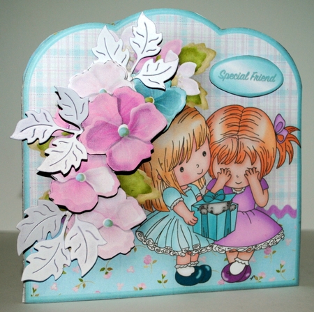 Best Friends - Scallop Top Card Mini Kit by Kristina Norbat