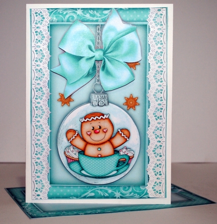 Gingerbread Bauble A5 Mini Kit by Kristina Norbat